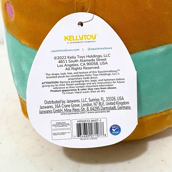 Squishmallows Antoine Peanut Butter Plush 8" - Picture 5 of 5